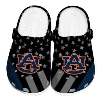 Auburn Tigers Stellar Stripes Theme Clogs