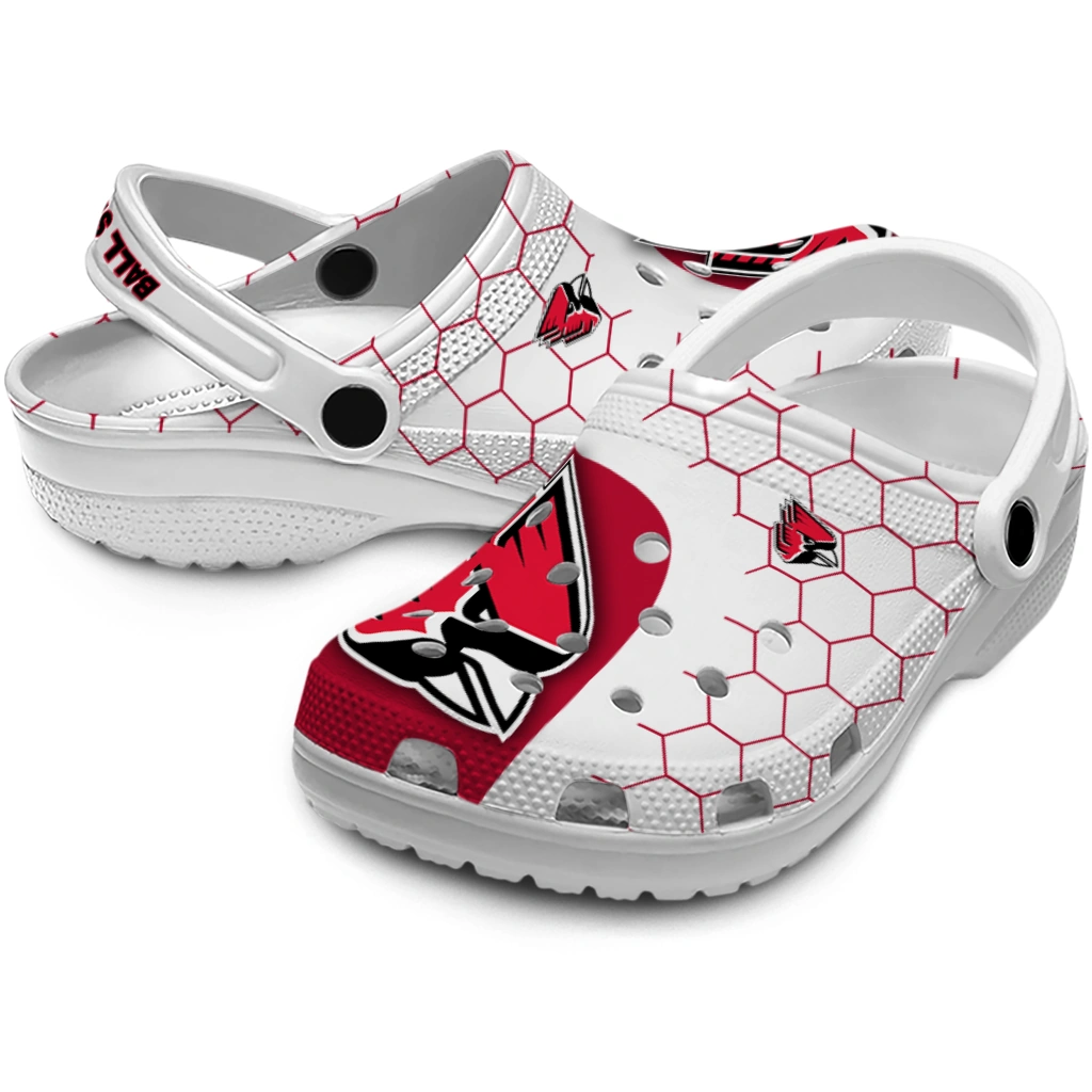 ball-state-cardinals-hexagon-grid-clogs-high-quality