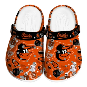 Baltimore Orioles Football Icons Clogs