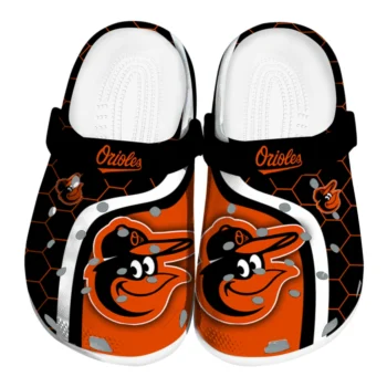 Baltimore Orioles Hexagon Grid Clogs