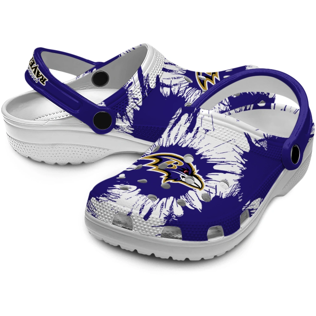 baltimore-ravens-splatter-graphics-clogs-high-quality