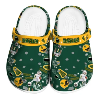 Baylor Bears Football Icons Clogs