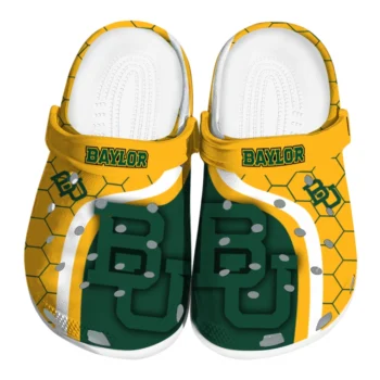 Baylor Bears Hexagon Grid Clogs