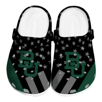 Baylor Bears Stellar Stripes Theme Clogs