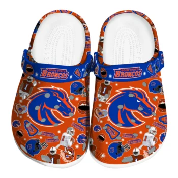 Boise State Broncos Football Icons Clogs