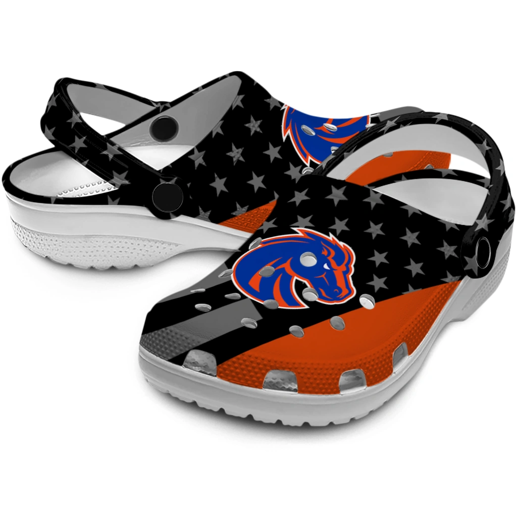 boise-state-broncos-stellar-stripes-theme-clogs-high-quality