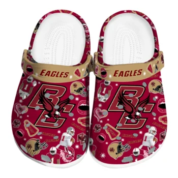Boston College Eagles Football Icons Clogs