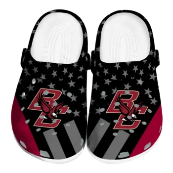 Boston College Eagles Stellar Stripes Theme Clogs