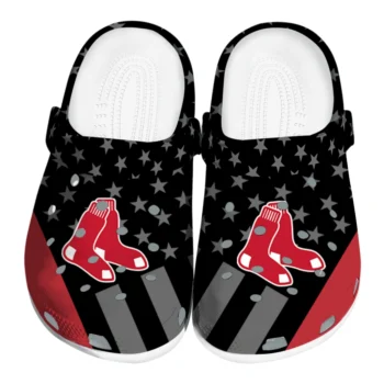 Boston Red Sox Stellar Stripes Theme Clogs