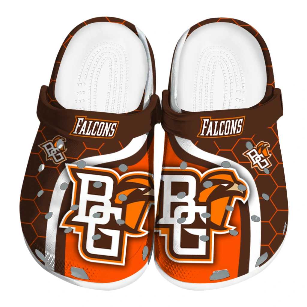 bowling-green-falcons-hexagon-grid-clogs-best-selling bowling green falcons hexagon grid clogs best selling