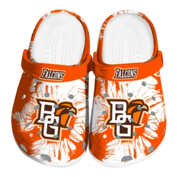 Bowling Green Falcons Splatter Graphics Clogs