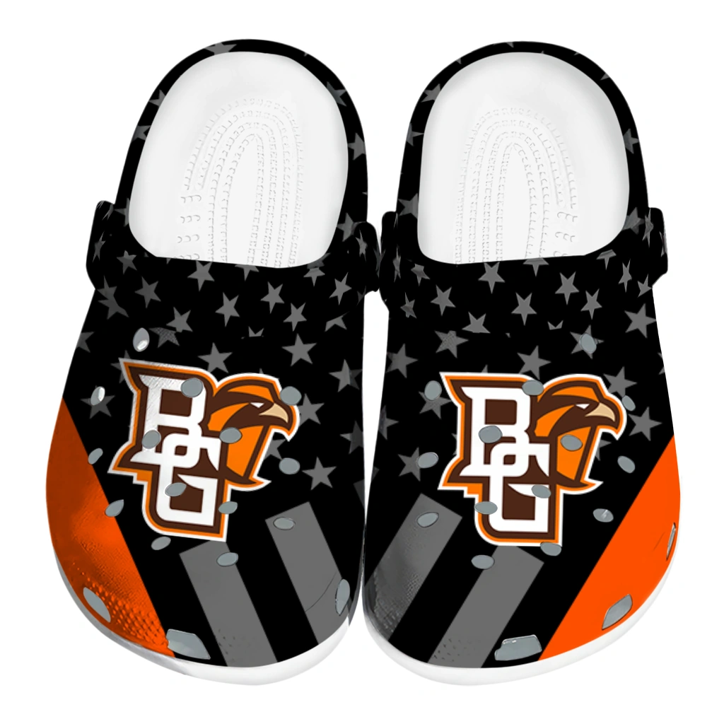 bowling-green-falcons-stellar-stripes-theme-clogs-best-selling bowling green falcons stellar stripes theme clogs best selling