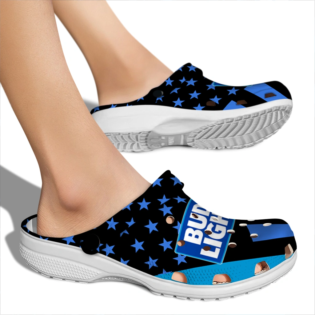 bud-light-blue-stars-blue-black-clogs-fashion-forward-hey-clogs.webp