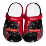 budweiser-bowtie-logo-red-black-clogs-best-selling-hey-clogs.webp