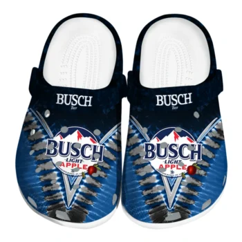 Busch Light Peak Badge Blue Black Clogs