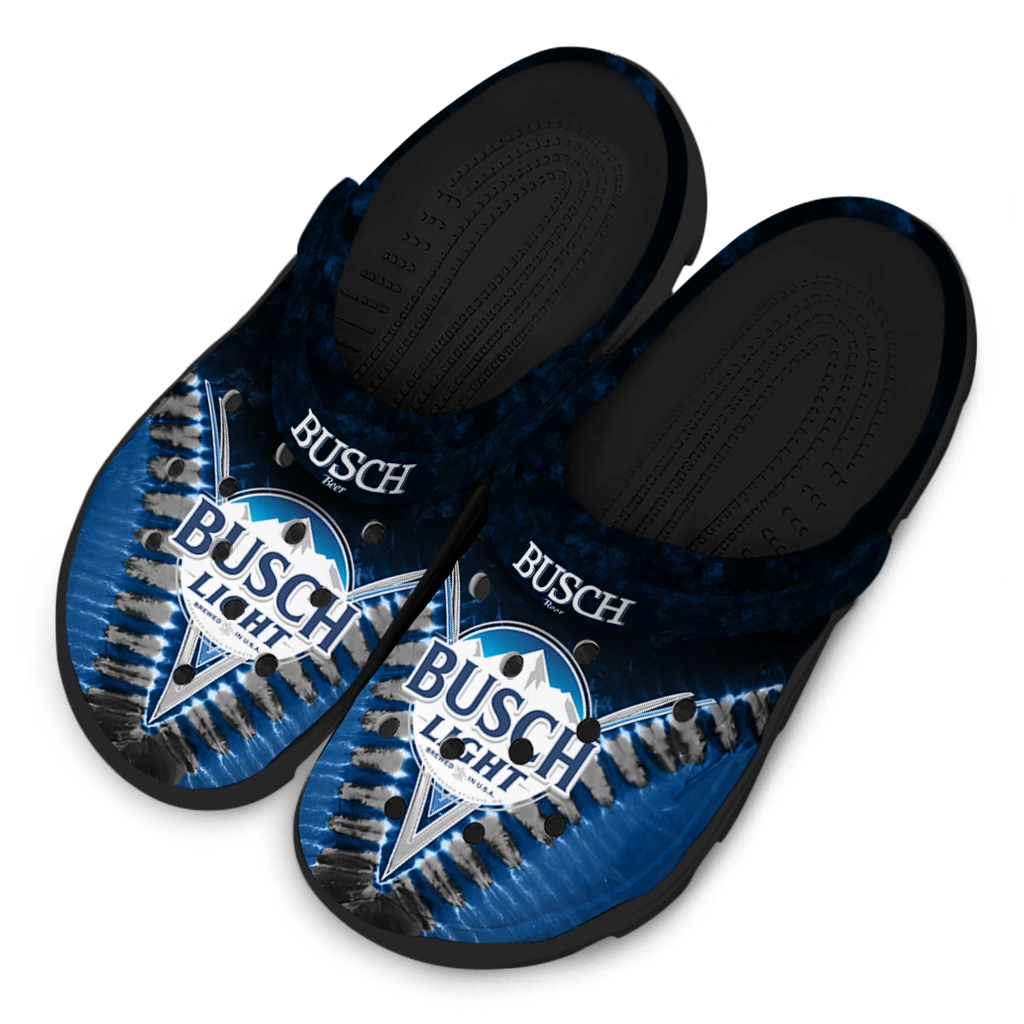 busch-light-tie-dye-design-blue-black-clogs-latest-model-hey-clogs.webp