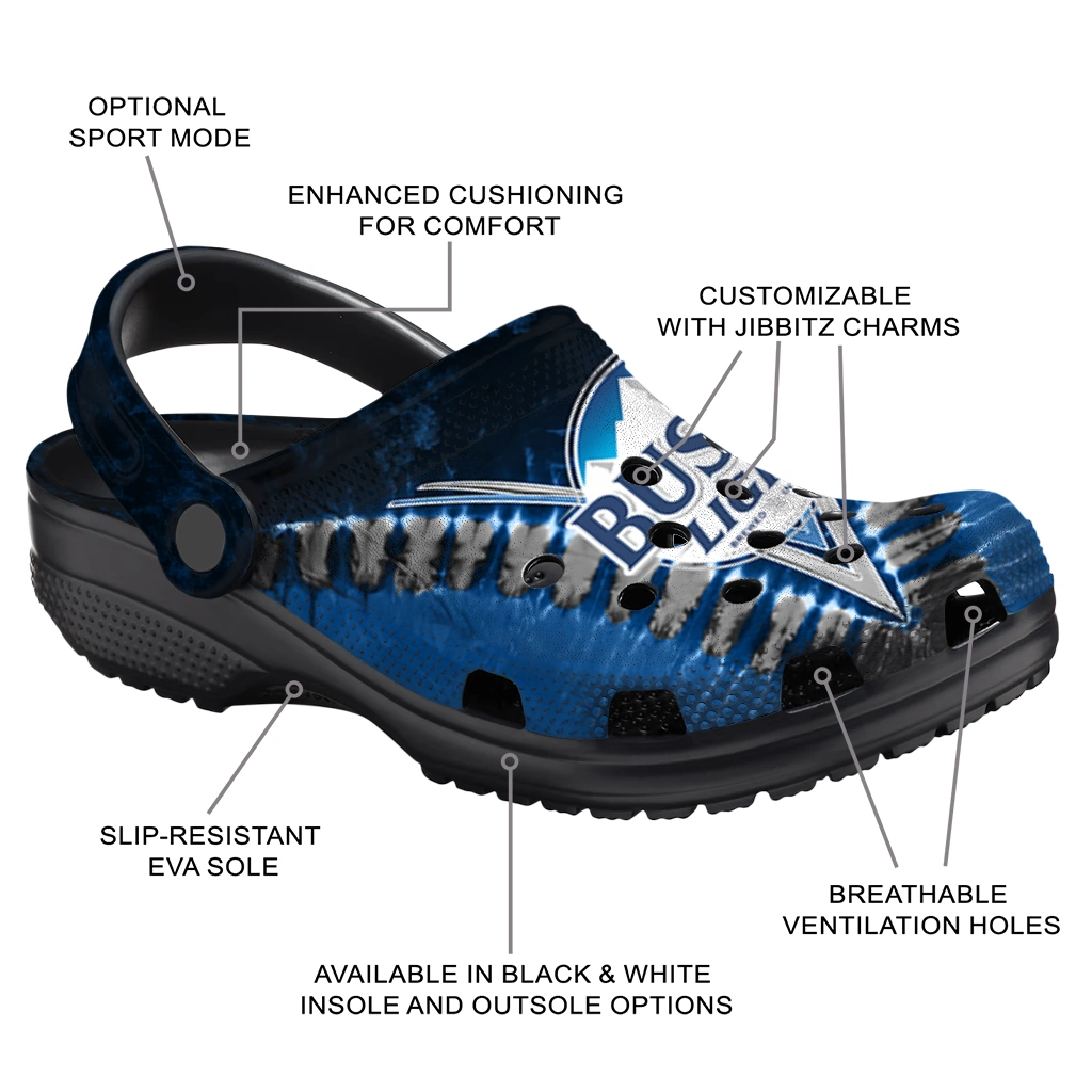 busch-light-tie-dye-design-blue-black-clogs-new-arrival-hey-clogs.webp