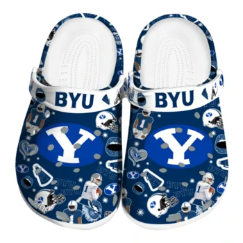 BYU Cougars Football Icons Clogs