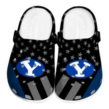 BYU Cougars Stellar Stripes Theme Clogs