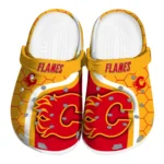 calgary-flames-hexagon-grid-clogs-best-selling