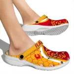 calgary-flames-hexagon-grid-clogs-best-selling
