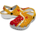 calgary-flames-hexagon-grid-clogs-best-selling