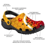 calgary-flames-hexagon-grid-clogs-best-selling