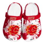 calgary-flames-splatter-graphics-clogs-best-selling