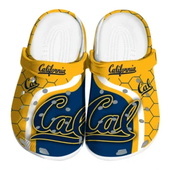California Golden Bears Hexagon Grid Clogs