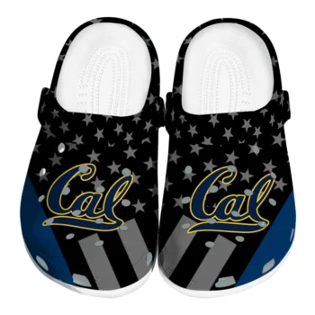 California Golden Bears Stellar Stripes Theme Clogs