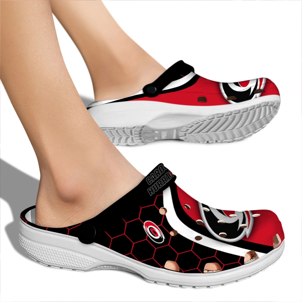 carolina-hurricanes-hexagon-grid-clogs-fashion-forward
