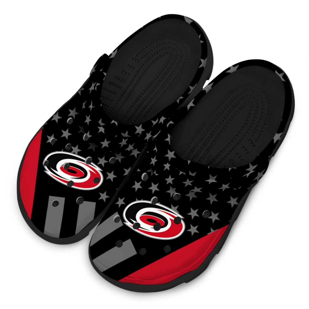 carolina-hurricanes-stellar-stripes-theme-clogs-latest-model