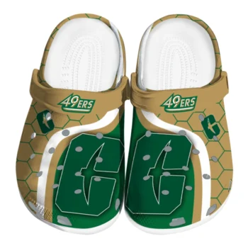 Charlotte 49ers Hexagon Grid Clogs