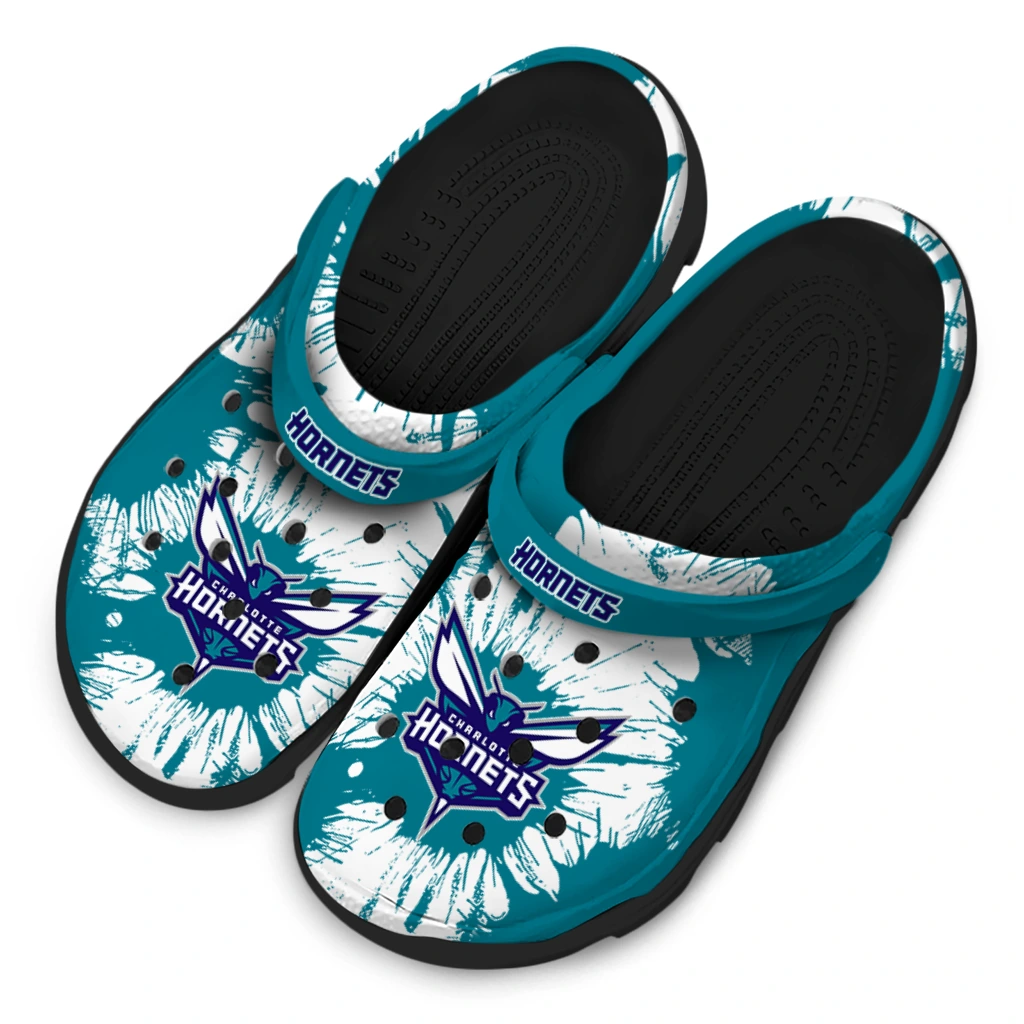 charlotte-hornets-splatter-graphics-clogs-latest-model