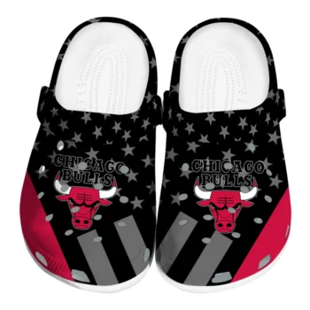 Chicago Bulls Stellar Stripes Theme Clogs