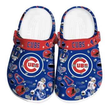 Chicago Cubs Football Icons Clogs