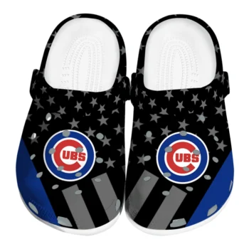 Chicago Cubs Stellar Stripes Theme Clogs