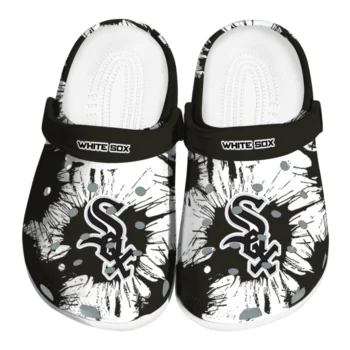 Chicago White Sox Splatter Graphics Clogs
