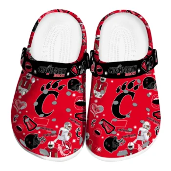 Cincinnati Bearcats Football Icons Clogs