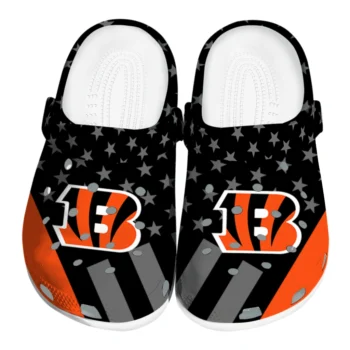 Cincinnati Bengals Stellar Stripes Theme Clogs