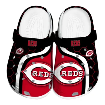 Cincinnati Reds Hexagon Grid Clogs