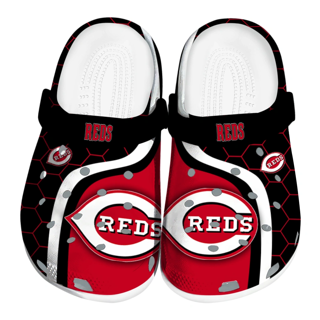 cincinnati-reds-hexagon-grid-clogs-best-selling cincinnati reds hexagon grid clogs best selling