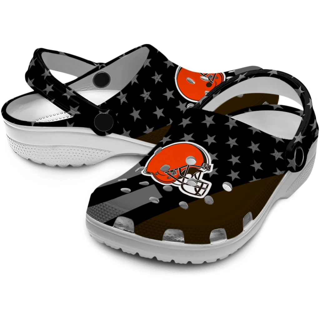 cleveland-browns-stellar-stripes-theme-clogs-high-quality