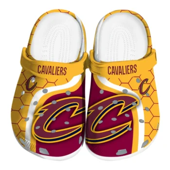 Cleveland Cavaliers Hexagon Grid Clogs
