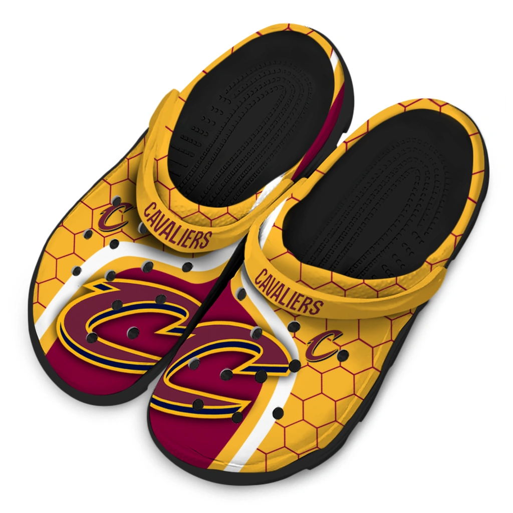 cleveland-cavaliers-hexagon-grid-clogs-latest-model