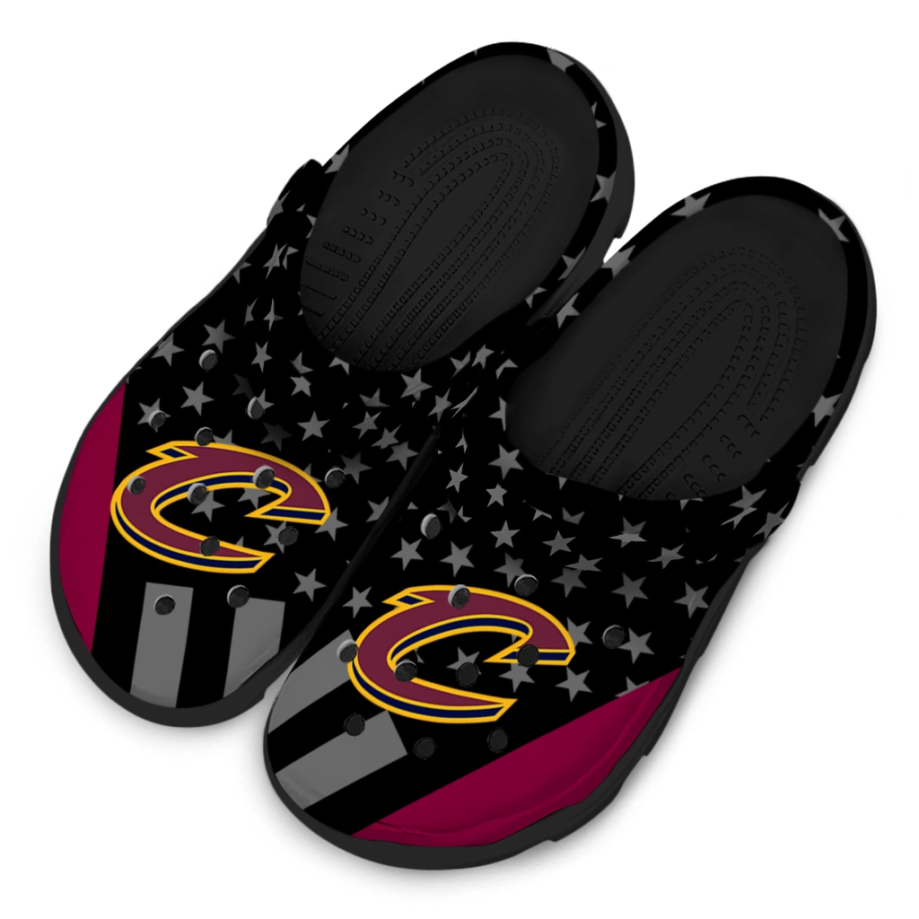 cleveland-cavaliers-stellar-stripes-theme-clogs-latest-model