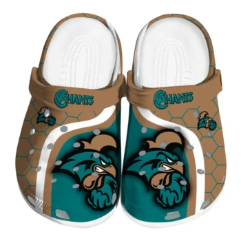 Coastal Carolina Chanticleers Hexagon Grid Clogs