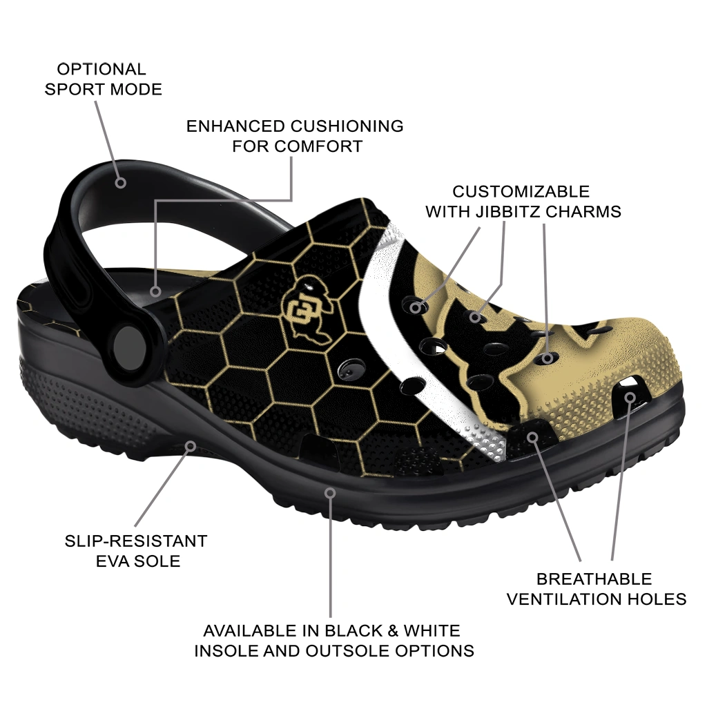 colorado-buffaloes-hexagon-grid-clogs-new-arrival