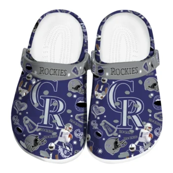 Colorado Rockies Football Icons Clogs