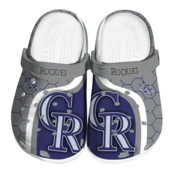 Colorado Rockies Hexagon Grid Clogs
